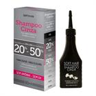 Shampoo Cinza Soft Hair 20% A 50% Fios Brancos 60Ml - Softhair