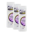 Shampoo Clear Hidratação Intensa 400ml Kit com três unidades