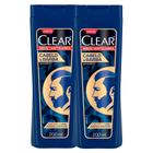 Shampoo Clear Men Anti Caspa Cabelo e Barba 200ml Kit com duas unidades