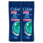 Shampoo Clear Men Limpeza Diária 2 em 1 200ml  Kit com duas unidades