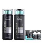 Shampoo + Condicionador Equilibrium 300ml + 02 Ampolas Shock Repair - 17ml