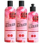 Shampoo+Condicionador+Finalizalizador Vem de Glicólico Oh My 600ML