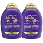 Shampoo + Condicionador OGX Biotina Colágeno 390mL