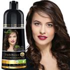 Shampoo de coloração de cabelo Herbishh Magic Dye 3 em 1 500 ml marrom escuro