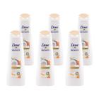 Shampoo Dove Nutritive Secrets Ritual De Reparação Com Óleo De Coco E Cúrcuma 400ml (Kit com 6)