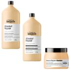 Shampoo e Condicionador 1,5L Máscara Ligh 500g Loreal Absolut Repair Gold Quinoa