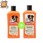 Shampoo e Condicionador Neutro Para Cães e gatos - 500ml - Sanol