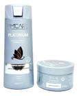 Shampoo E Máscara Platinum Manutenção dos Cabelos loiros E Platinados Barrominas