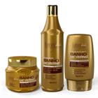 Shampoo + Másc 250g + Leave-in Banho de Verniz Forever Liss