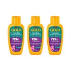 Shampoo Niely Gold 275Ml Cachos Definiçao Prolongada- 3Un