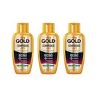 Shampoo Niely Gold 275Ml Compridos + Fortes - Kit C/3Un