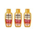 Shampoo Niely Gold 275ml Queratina Reparaçao Intensiva - 3un