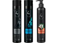 Shampoo Pelagem Escura 250ml + Cond. 250ml + Máscara Texturizadora 230g - Ibasa