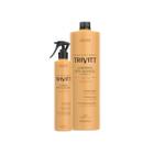 Shampoo Pós Química 1L + Fluido para Escova 300ml Trivitt