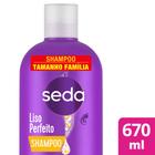 Shampoo Seda Cocriações Liso Perfeito 670ml Tamanho Família