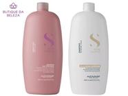 Shampoo Semi Di Lino Moisture E Condicionador Diamond 1 L