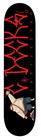 Shape c decks fibergalss pixador fundo preto 7.00" + lixa nacional - C DECKS SKATE