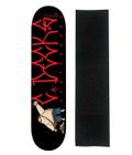 Shape c decks fibergalss pixador fundo preto 7.00" + lixa nacional - C DECKS SKATE