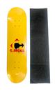 Shape logo c_decks tradicional amarelo 8.5" + lixa nacional - C DECKS SKATE