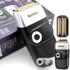 Shaver Recarregável Portátil Kemei Km 2026 Design Compacto Slim