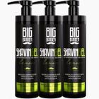 Shaving Gel De Barbear Big Barber 750ml Lemon Caixa Com 3 Unidades