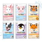 Sheet Masks Epielle Animal Character Korean Beauty, pacote com 6