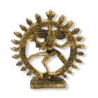 Shiva na Roda Dourado em Metal 10 cm