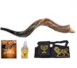 Shofar De Chifre Antilope + Livro + Capa - 76 - 80 Cm