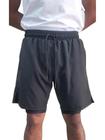 Short 2 em 1 Bermuda Elastano Corrida Academia Masculina Treino