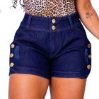 Short Bermuda Jeans Tendencia Cintura Alta