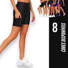 SHORT Bermuda LEG Legging COM BOLSOS Suplex Fitness Academia Feminino 665 - Iron