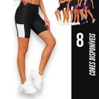 Short Bermuda Leg Legging COM BOLSOS Suplex Fitness Academia Feminino 665