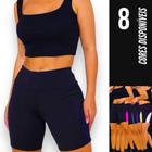 Short Bermuda Leg Legging REDINHA Suplex Fitness Academia Feminino 664