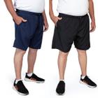 Short Bermuda Masculina Plus Size Tactel Short Kit 2