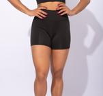 Short Curto Cintura Alta Moda Fitness Liso Academia F7 NEW STYLE