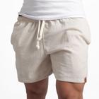 Short De Linho Masculino Básico Mauricinho Premium Lavado De Alta Qualidade Short Linho Praia