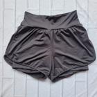 Short Duplo Fitness Academia Feminino Short Treino Caminhada