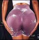 Short Feminino Empina Bumbum Academia Yoga Trendy Tie dye Sem Costura
