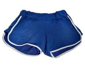 Short Feminino Juvenil Moletinho Detalhe Lateral Marinho