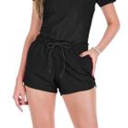 Short Feminino Moda Praia Tactel Liso