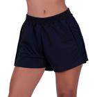 Short Feminino Moletinho Shortinho Cós Alto Tendência - SHORT MAYA