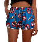 Short Feminino Praia Verão Estampado Cerveja Duff