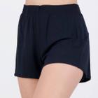 Short Fila Future Sports Duplo Flow Feminino Preto