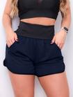 Short Fitness de Corrida Feminino Dry Fit com Bolsos Laterais para Academia