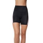 Short Fitness Feminino Brilho com Faixas Frelith