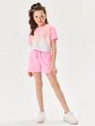 Short Infantil Menina Glitter Rosa Cinti