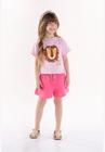 Short Infantil para Menina em Linho Up Baby