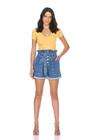 Short Jeans Clochard Cintura Alta