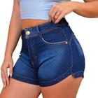 Short Jeans Feminino Cintura Alta Linha Premium