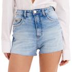 Short Jeans Lança Perfume Grandfather Sh Ve25 Azul Feminino